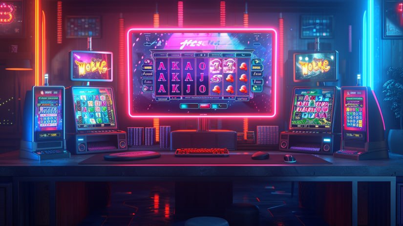mmk110 APP ကို ဒေါင်းလုဒ်ဆွဲပြီး Slots ကစားနေသောမြင်ကွင်း